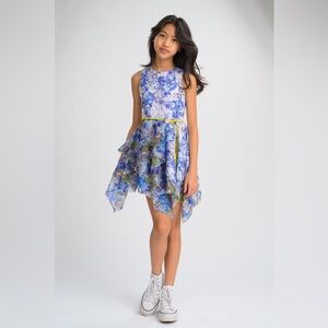 ZOE LTD NICHOLE blue dress for girl. Size 14. Like new.